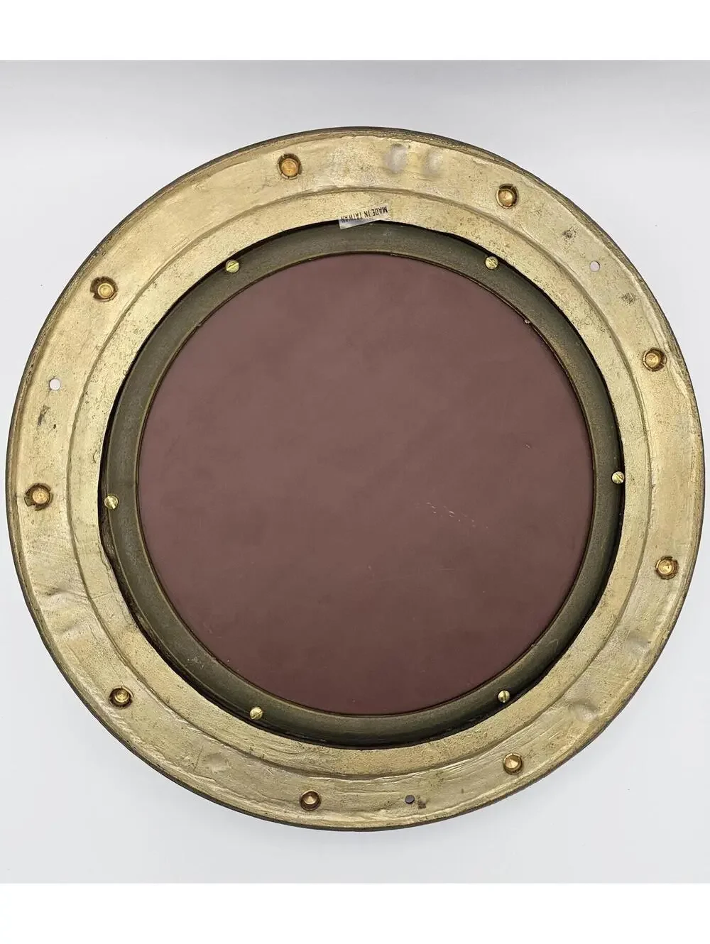 Vintage Brass Porthole Mirror Nautical Maritime Wall Decor Industrial Style